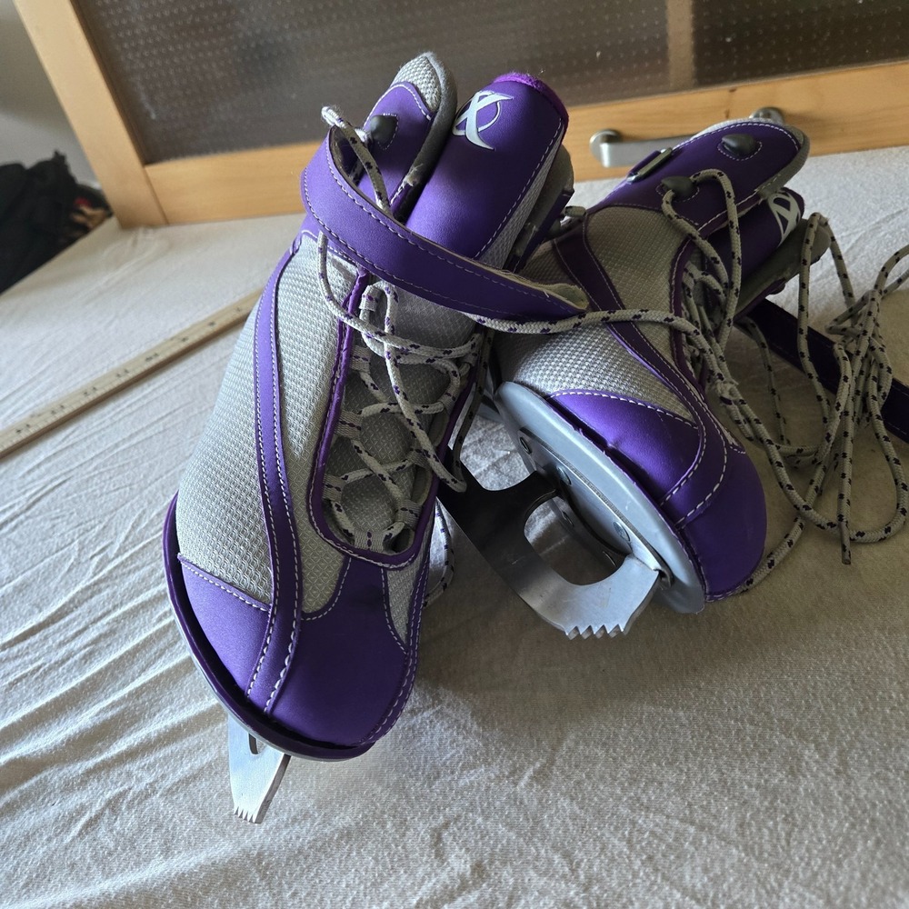 Figure Ice Skates Women's Size 9 Purple and Gray - Picture 4 of 16